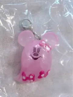 ディズニー ハロウィン おばけ チャーム　ピンク　ゴースト
