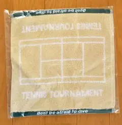 テニストーナメント　タオルハンカチ　(ベージュ)