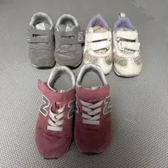 New Balance 996 キッズスニーカー 赤