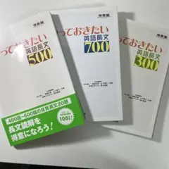 河合塾 やっておきたい英語長文 300 500 700 3冊セット