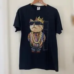 00'sヴィンテージBIG PAW PAW 猫 プリントTシャツ サイズM