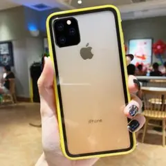 iPhone11Proケース 黄色 半透明 6plus他