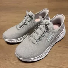 Skechers グレー ニットスニーカー24.5㎝　美品