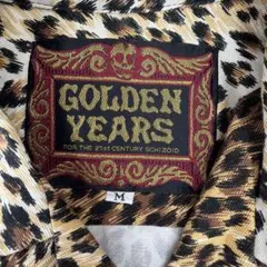 GOLDEN YEARSヒョウ柄 ロカビリー 長袖シャツ M