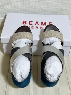 【最終値】BEAMS HEART サンダル Sサイズ ターコイズ 試着のみ 美品のサムネイル