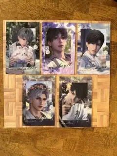 恋と深空 ねんどろいど レイ ブロマイド チェキ風カード セイヤ ホムラ マヒル 恋と深空 セイヤ ホムラ レイ シン マヒル キャラカード グッズ 5点