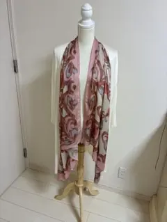 GRACE CONTINENTAL スカーフ付き ロングカーディガン