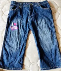 インナープレス　デニム　ハーフパンツ　160