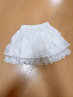 SHEINレースフリルミニスカート