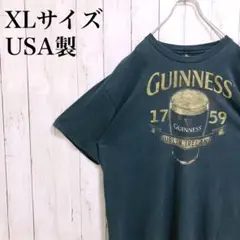 GUINNESS ビールグラス Tシャツ XL ギネス 企業ロゴ 海外ビール 黒