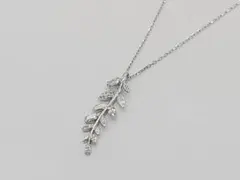 スワロフスキー クリスタル ネックレス ■ メイフライ クリア × シルバー系