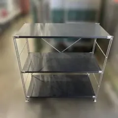 【無印良品】ステンレスユニットシェルフ　黒のサムネイル