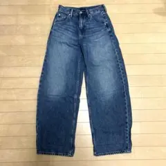 ユニクロ バギーカーブジーンズ 23(58.5cm)ブルー