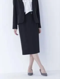 NATURAL BEAUTY BASIC ダブルクロスストレッチ タイトスカートのサムネイル