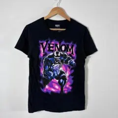 MARVEL VENOM ヴェノム プリント 半袖Tシャツ ブラック 黒 古着