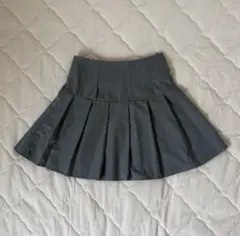プリーツスカート グレー