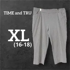 TIME and TRU 幾何学模様パンツ XL