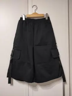 ブラックカーゴハーフパンツ