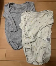 ユニクロ　80サイズ　長袖ロンパース2枚セット