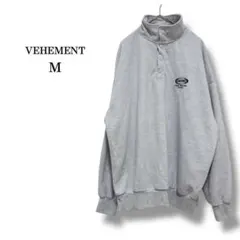 【VEHEMENT】ハーフスナップトレーナー ハイネックスウェット　グレー　Mのサムネイル