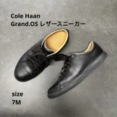 美品☆Cole Haan グランドクラスコート レザースニーカー 7M