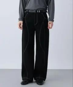 HARE NEOカーブデニムパンツ Mサイズ ブラックのサムネイル