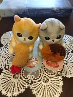 モフサンド にゃんこが見守るデスクトップ ひっかけぬいぐるみ