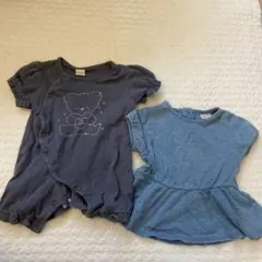 【プティマイン・バースデイ】ツーウェイ・ドレスオール・Tシャツ2点セット