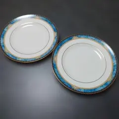 ウェッジウッド 20cmスーププレート(2枚) ユーランダーパウダーブルー