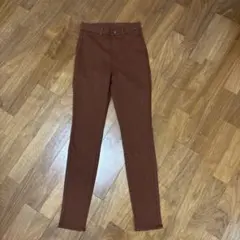 未使用 UNIQLO HEATTECH レギンス ブラウンMサイズ 丈長め