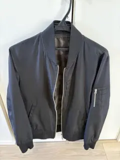 ナノ・ユニバース　リバーシブル　黒と迷彩　ミリタリージャケット