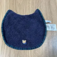 familiar クマ刺繍 ネイビー スタイ　未使用品