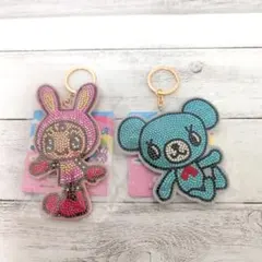 ナルミヤキャラクターズ ラインストーンデコキーホルダー ベリエちゃん ミントくん