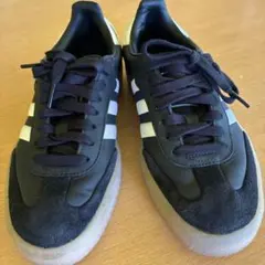 新品未使用adidas SAMBAブラック厚底 23.5