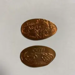 ディズニー　スーベニアメダル　ダッフィー　シェリーメイ　アリエル