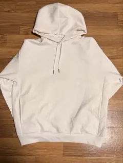 GU ホワイト フード付きパーカー Mサイズ