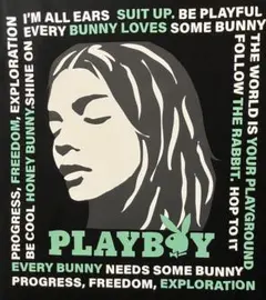 PLAYBOY 長袖Tシャツ クロ L 新品 カットソー　セクシーガール