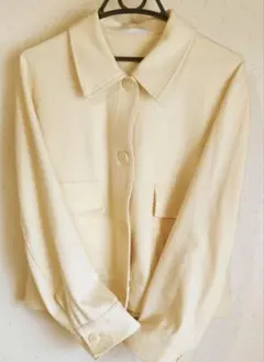 【美品】UNIQLO　デニムジャケット　ベージュ　M