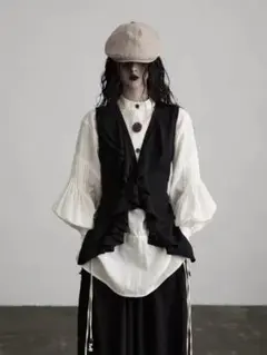 civarize V系 ベスト ロック バンド qkm レイヤード パーカー - メルカリ