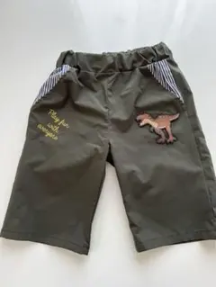 恐竜刺繍付きハーフパンツ 120