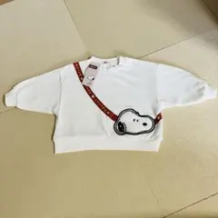 新品未使用タグ付き PEANUTS スヌーピー トレーナー 80 トイザらス