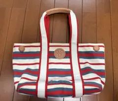 Tory Burch⭐︎キャンバス トートバッグ ボーダーのサムネイル