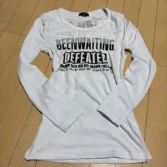 【明日まで‼️】長袖Tシャツ ウエストシェイプ 水色 Mサイズ y2k グランジ