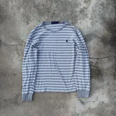 00s ポロ ラルフローレン 短丈 ボーダーロンＴ シティーボーイ y2k