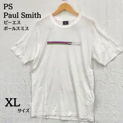 ㊶ポールスミス Paul Smith カラフルロゴ Tシャツ XL 大きめ