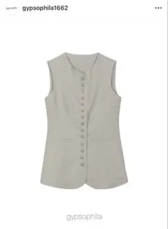 ジプソフィア gypsohila ノーカラーマニッシュベスト
