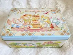 ディズニーシー限定 ダッフィーフレンズ お菓子缶 缶のみ ワンダフルキッチン