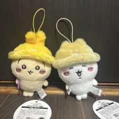 ちいかわ　秋だもんマスコット　2点セット　ハチワレ　うさぎ　ぬいぐるみ