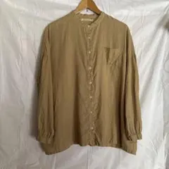 サンバレー sunvalley リネンスタンドカラーシャツのサムネイル