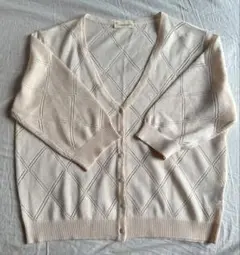美品　カーディガン　サマーニット